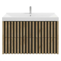 Kúpeľňová skrinka s umývadlom SAT Delano 100x56x45 cm dub mat DELANO100ZDCUM (DELANO100ZDCUM)