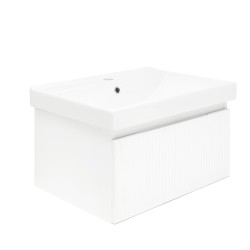 Kúpeľňová skrinka s umývadlom SAT Evolution 58x30x44, 8 cm biela mat SATEVO60WMU1 (SATEVO60WMU1)