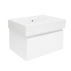 Kúpeľňová skrinka s umývadlom SAT Evolution 58x30x44, 8 cm biela mat SATEVO60WMU2 (SATEVO60WMU2)