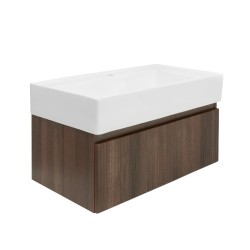 Kúpeľňová skrinka s umývadlom SAT Evolution 78x30x44,8 cm orech mat SATEVO80NAU2 (SATEVO80NAU2)