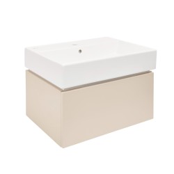 Kúpeľňová skrinka s umývadlom SAT Feel 60x30x46 cm pieskovo béžová mat SATFEEL60BEU2 (SATFEEL60BEU2)