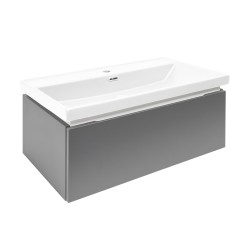 Kúpeľňová skrinka s umývadlom SAT Feel 80x30x44, 8 cm antracit mat SATFEEL80ANTU4 (SATFEEL80ANTU4)