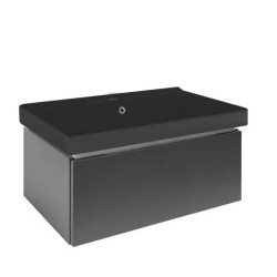 Kúpeľňová skrinka s umývadlom SAT Feel 80x30x46 cm antracit mat SATFEEL80ANTU1MB (SATFEEL80ANTU1MB)