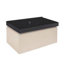 Kúpeľňová skrinka s umývadlom SAT Feel 80x30x46 cm pieskovo béžová mat SATFEEL80BEU1MB (SATFEEL80BEU1MB)