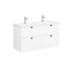 Kúpeľňová skrinka s umývadlom VitrA Root 120x67x46 cm biela mat ROOTG120WINTS (ROOTG120WINTS)