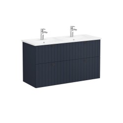 Kúpeľňová skrinka s umývadlom VitrA Root 120x67x46 cm modrá mat ROOTG120BINTS (ROOTG120BINTS)