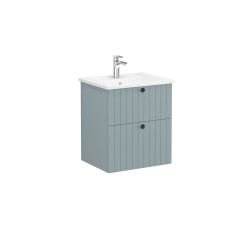 Kúpeľňová skrinka s umývadlom VitrA Root 60x67x46 cm zelená mat ROOTG60GINTS (ROOTG60GINTS)