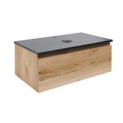 Kúpeľňová skrinka so žulovou krycou doskou SAT B-Way 79x30x45 cm dub BWAY80OAKZ (BWAY80OAKZ)