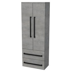 Kúpeľňová skrinka vysoká SAT Cube Way 60x163x33 cm betón CUBE3CHV60BE (CUBE3CHV60BE)