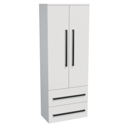 Kúpeľňová skrinka vysoká SAT Cube Way 60x163x33 cm biela lesk CUBE3CHV60BL (CUBE3CHV60BL)