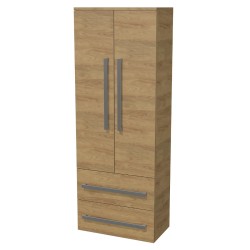 Kúpeľňová skrinka vysoká SAT Cube Way 60x163x33 cm dub Hickory CUBE3CHV60DH (CUBE3CHV60DH)