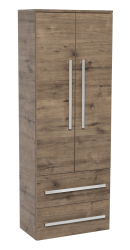 Kúpeľňová skrinka vysoká SAT Cube Way 60x163x33 cm dub wellington CUBE3CHV60DW (CUBE3CHV60DW)