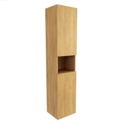 Kúpeľňová skrinka vysoká SAT Feel 36x165x32 cm dub medový mat SATFEELV36DM (SATFEELV36DM)