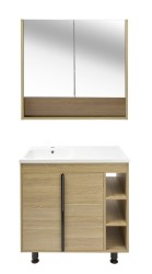 Kúpeľňová zostava s umývadlom Naturel Lucca 79x70x45 cm dub mat LUCCASET80D (LUCCASET80D)