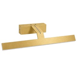 Kúpeľňové nástenné LED svietidlo SWE007-1W 43cm BRUSH GOLD (OSW-20106)