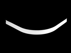 Lansanit Panel krycí k štvrťkruhovej vaničke, biely vr. montážnych nôh (LANPANK)