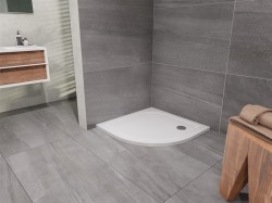 Lansanit Sprchová vanička EX 800x800 mm, bez nožičiek, štvrťkruh (LANEX80K)