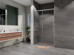 Lansanit Sprchové dvere Alvaro SZD 1400, chróm/číre sklo (LAN03060)