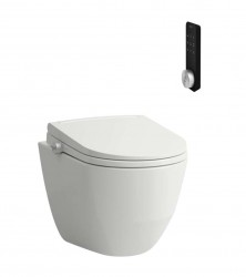 Laufen - Cleanet Pro Elektronický bidet s keramikou, závěsný, Rimless, SoftClose, bílá (H601890000S002)