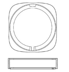 Laufen - Concealed Bodies Predlžovacia rozeta 30 mm (HF564008100000)