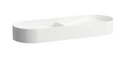 Laufen - Dvojumývadlo 100x37 cm, bez prepadu, bez otvoru na batériu, biela (H8123480001121)