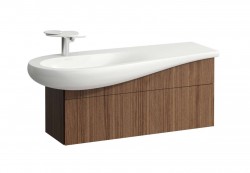 Laufen - Il Bagno Alessi Umývadlová skrinka, 100x32x34 cm, 1 zásuvka, Noce canaletto (H4304210976301)