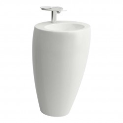 Laufen - Il Bagno Alessi Voľne stojace umývadlo 52x85x53 cm, otvor na batériu, s LCC, biela (H8119714001041)