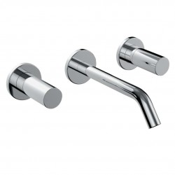 Laufen - Kartell Trojotvorová umývadlová batéria pod omietku, chróm (H3123360041201)