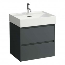 Laufen - Lani Umývadlová skrinka, 58x44x52 cm, 2 zásuvky, sivá (H4035321122661)