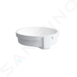 Laufen - Living Vstavané umývadlo, 400 mm x 400 mm, biela – bez otvoru na batériu (H8134380001091)