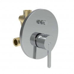 Laufen - Lua Batéria pod omietku, na 2 spotrebiče, s telesom, chróm (H3210860048001)