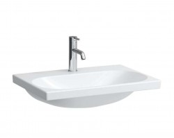 Laufen - Lua Umývadlo nábytkové 46x65 cm, bez prepadu, otvor na batériu, biela (H8100840001561)