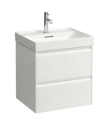 Laufen - Meda Umývadlová skrinka, 53x45x52 cm, 2 zásuvky, biela (H4215620112601)