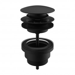 Laufen - Odtokové soupravy Umývadlová výpusť, Click-clack, matná čierna (H3709890811041)