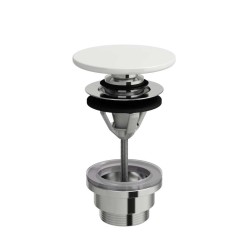 Laufen - Odtokové soupravy Uzatvárateľná výpusť, Click-clack, biela (H8981920000001)