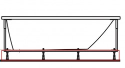 Laufen - Příslušenství Nožičky k vani (H2944930000001)