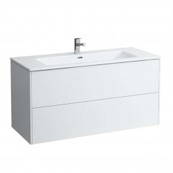 Laufen - Pro S Skrinka s umývadlom, 120x61x50 cm, 2 zásuvky, lesklá biela (H8649632611041)