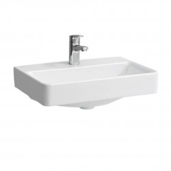 Laufen - Pro S Umývadlo Compact, 55x38 cm, 1 otvor na batériu, bez prepadu, s LCC, biela (H8189584001561)