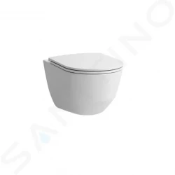 Laufen - Pro Závesné WC Compact s doskou SLIM, sklápaním SoftClose, Rimless, biela (H8669550000001)