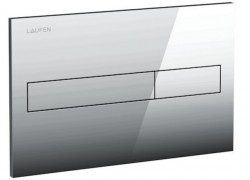 Laufen - Splachovací tlačítko AW1, Dual Flush - lesklý chrom plast (H8956610040001)