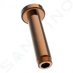 Laufen - Sprchové příslušenství Sprchové rameno stropné, 100 mm, zlatoružová (HF960098465001)