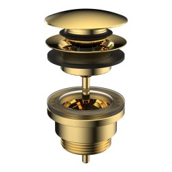 Laufen - Umývadlová výpusť, Click-clack, lesklá zlatá (H3709890011041)