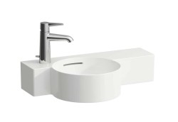 Laufen - VAL Umývadielko 55x31,5 cm, s prepadom, s otvorom na batériu, biela (H8152830001051)