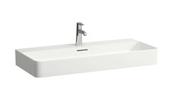 Laufen - VAL Umývadlo 95x42 cm, s prepadom, bez otvoru na batériu, LCC, biela (H8102874001091)