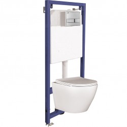 Laveo - Akan aj Desna - WC nádržka vrátane misy, sedátka a tlačiarka (VMDA600S)