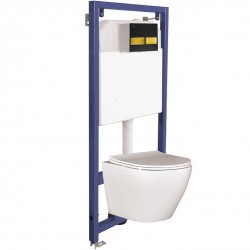 Laveo - Akan aj Desna - WC nádržka vrátane misy, sedátka a tlačiarka (VMDB600S)