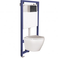 Laveo - Akan aj Desna - WC nádržka vrátane misy, sedátka a tlačiarka (VMDC600S)