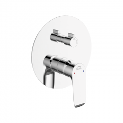Laveo - Alea - Podomietková sprchová batéria s prepínačom, chróm (BLE_00PD)