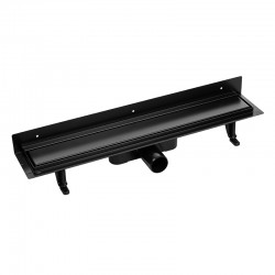 Laveo - Basso - sprchový žľab nástenný 50 cm, čierná (COB_751D)