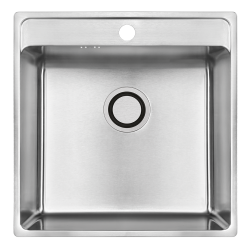 Laveo - Besos - drez 49x48 cm,1-komorovy, nerez (SLB_010T)